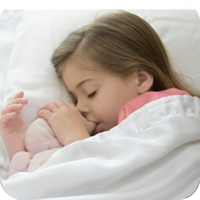 image of sleeping young girl